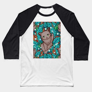 Kitty Final Boss Pattern Baseball T-Shirt